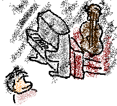 バーちょっと暗めの絵