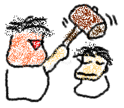 自分に腹立たしいの絵